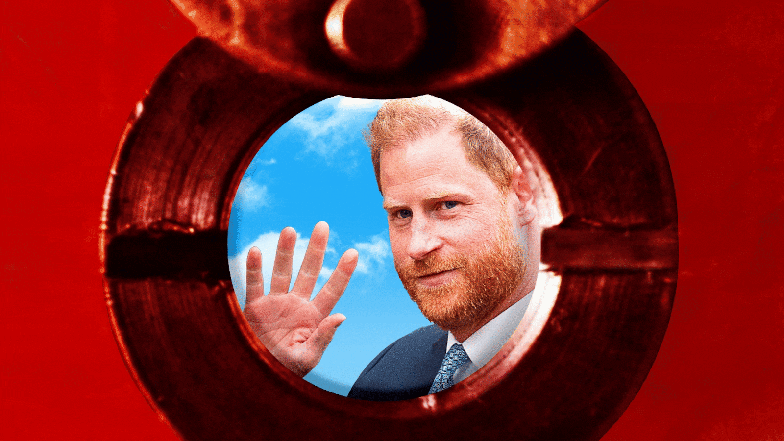 Prince Harry caught on Ring doorbell.