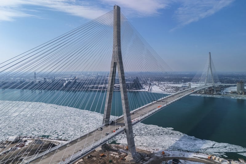 The Gordie Howe International Bridge will link Detroit, Michigan, with Windsor, Ontario.