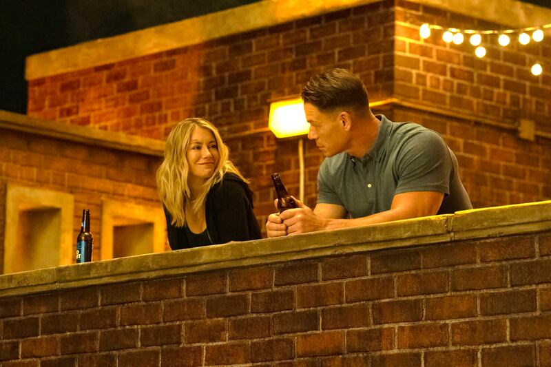 Jennifer Holland and John Cena.