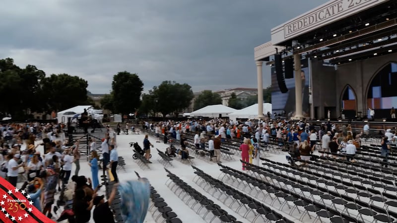 Spare seats at Rededicate 250.
