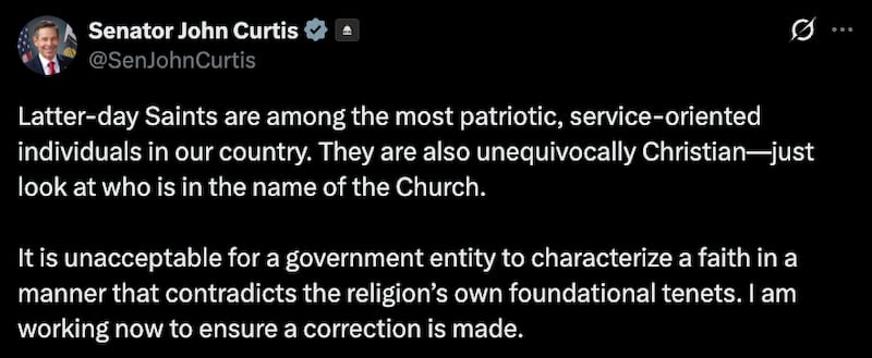 John Curtis X post