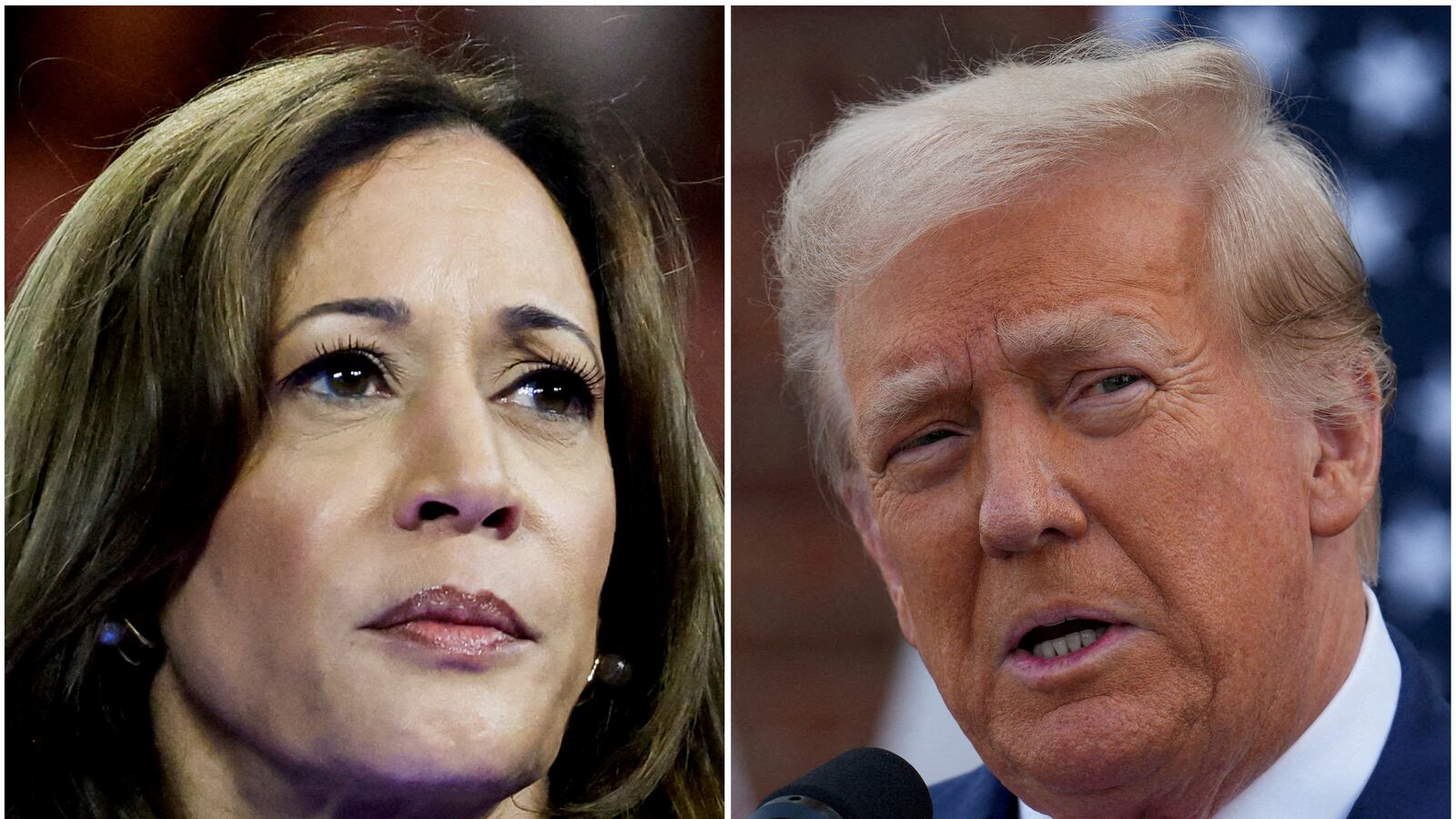 Kamala Harris and Donald Trump