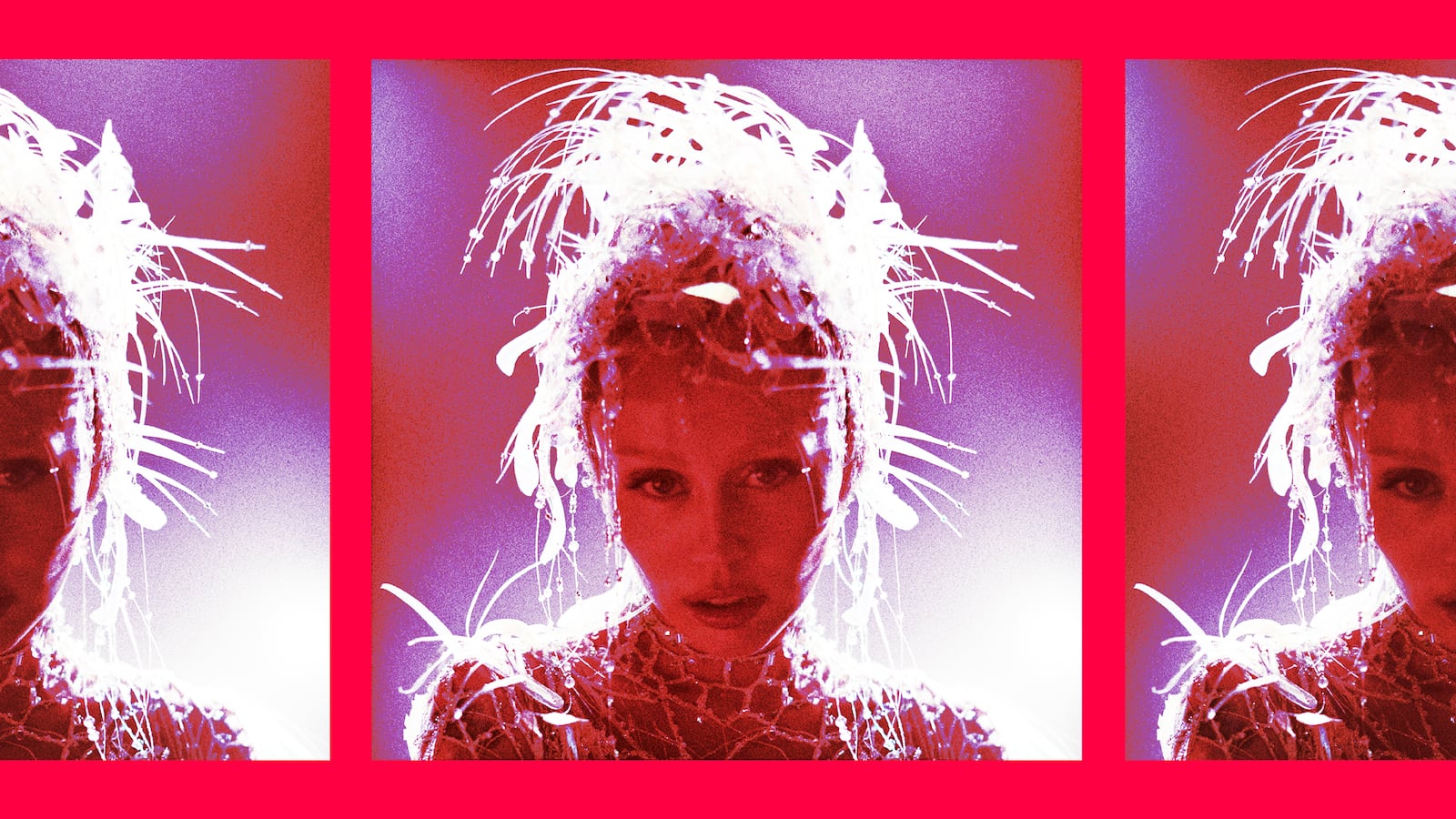 A photo illustration of Miley Cyrus on the cover of Something Beautiful.