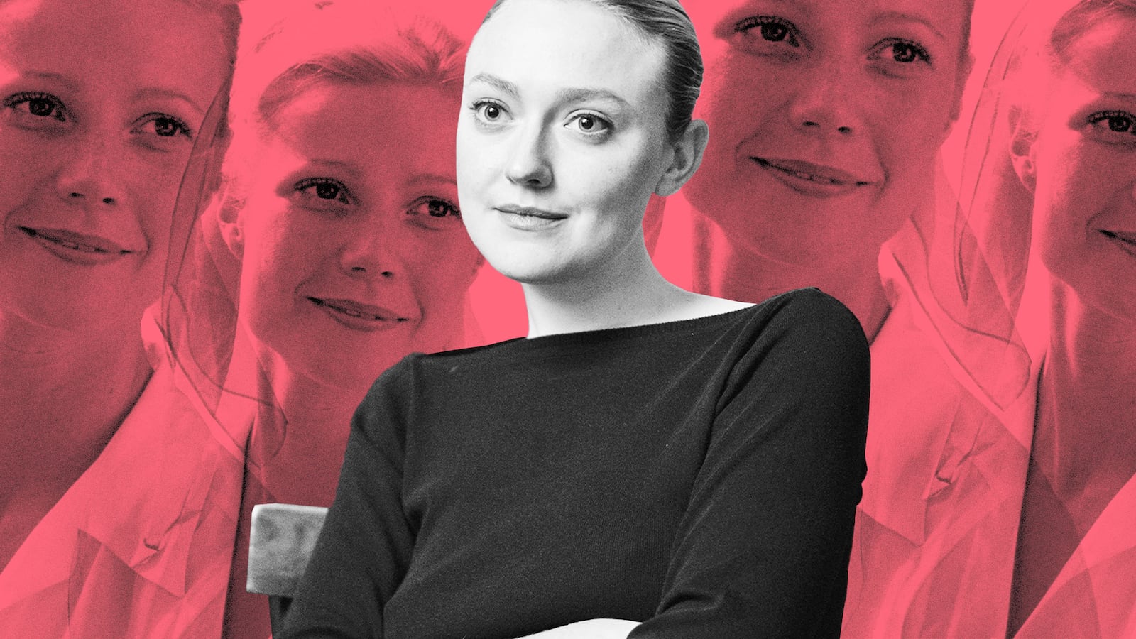 A photo illustration of Dakota Fanning and Gwyneth Paltrow
