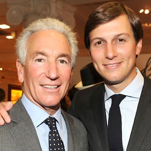 In 2005, Charles Kushner, left, was sentenced to two years in prison for tax evasion, illegal campaign contributions, and witness tampering, and was disbarred as an attorney. In 2020, he received a pardon from Trump, the father-in-law of his son Jared, right.