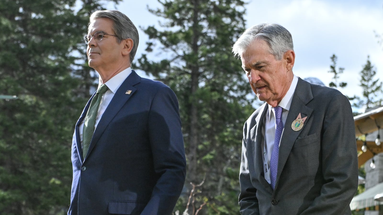 Scott Bessent and Jerome Powell