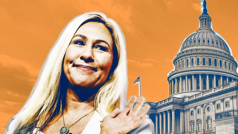 Marjorie Taylor Greene announces her resignation.