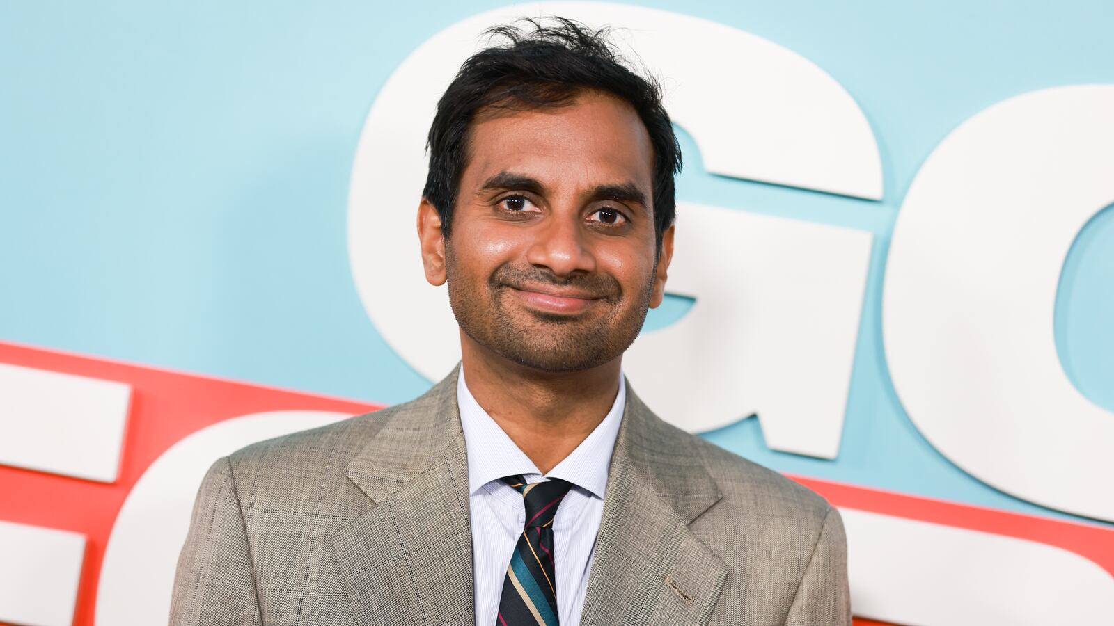 Aziz Ansari at the "Good Fortune" Beyond Fest screening held at The Egyptian Theatre on October 06, 2025 in Los Angeles, California. (Photo by Chad Salvador/Variety via Getty Images)