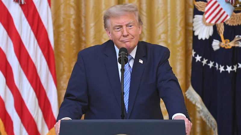 President Donald Trump speaks about election security during a primetime address from the East Room of the White House in Washington, D.C., on July 16, 2026, in which he stopped short of his unsubstantiated claims he won the 2020 election but demanded the passage of the SAVE America Act.