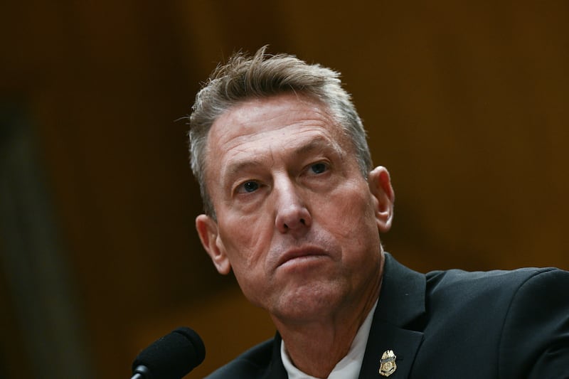 US Customs and Border Protection (CBP) Commissioner Rodney Scott testifies before a Senate Homeland Security and Governmental Affairs Committee in an oversight hearing amid scrutiny over immigration enforcement and recent developments in Minnesota