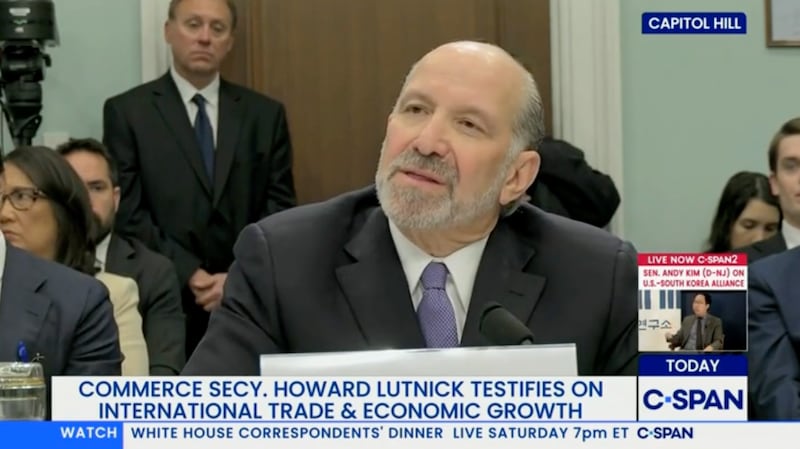 Howard Lutnick testifying before Congress
