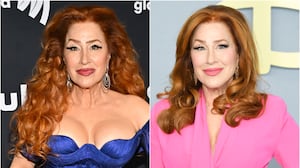 Lisa Ann Walter in March 2026 (left) and in May 2026 (right).