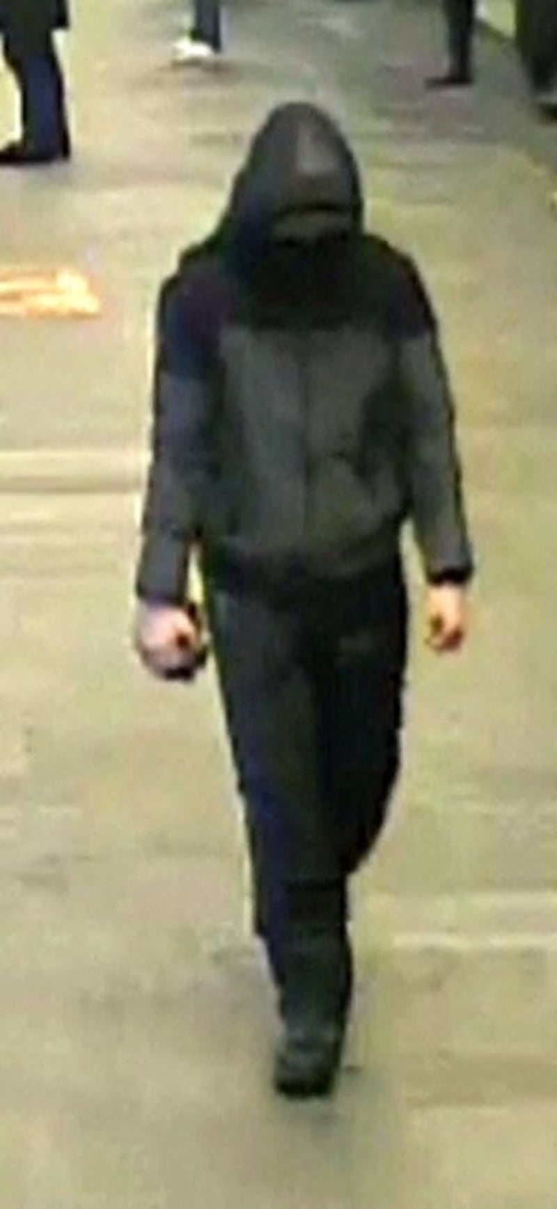 A photo released on Monday by Oslo police shows a suspect following an explosion during the weekend at the U.S. embassy in Oslo, Norway, March 9, 2026. Oslo Police/Handout via REUTERS.