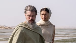 Matt Damon and Zendaya in The Odyssey.