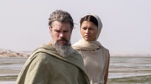 Matt Damon and Zendaya in The Odyssey.