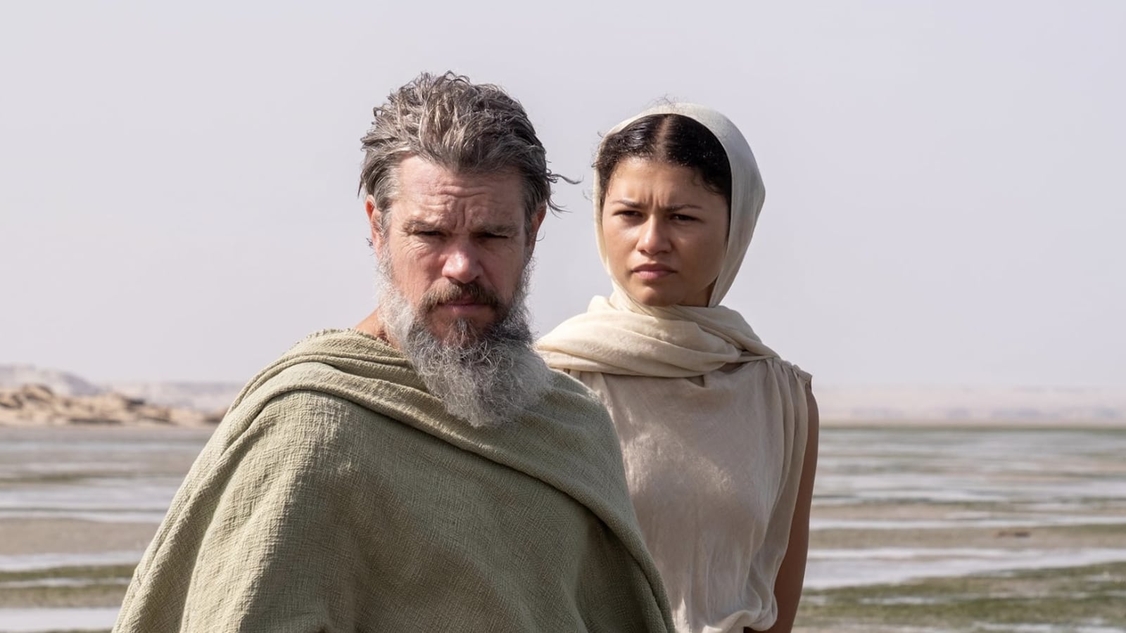 Matt Damon and Zendaya in The Odyssey.