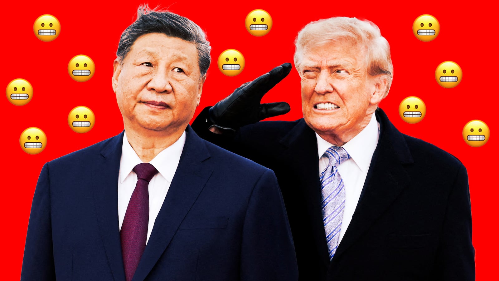 Xi Jinping and Donald Trump.