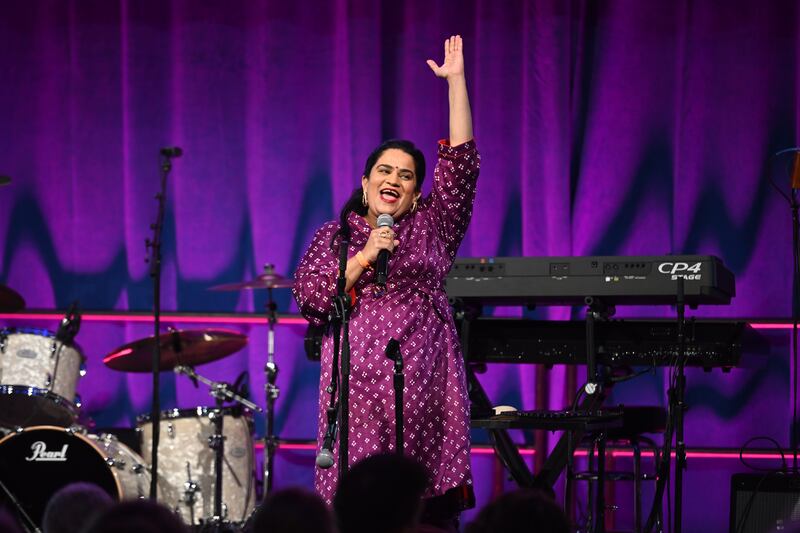 Zarna Garg performs onstage during at Casa Cipriani on November 16, 2024 in New York City.
