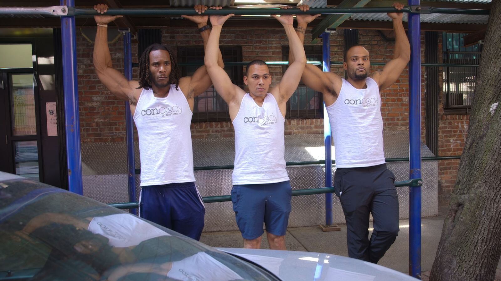 A photo still from Conbody VS Everybody