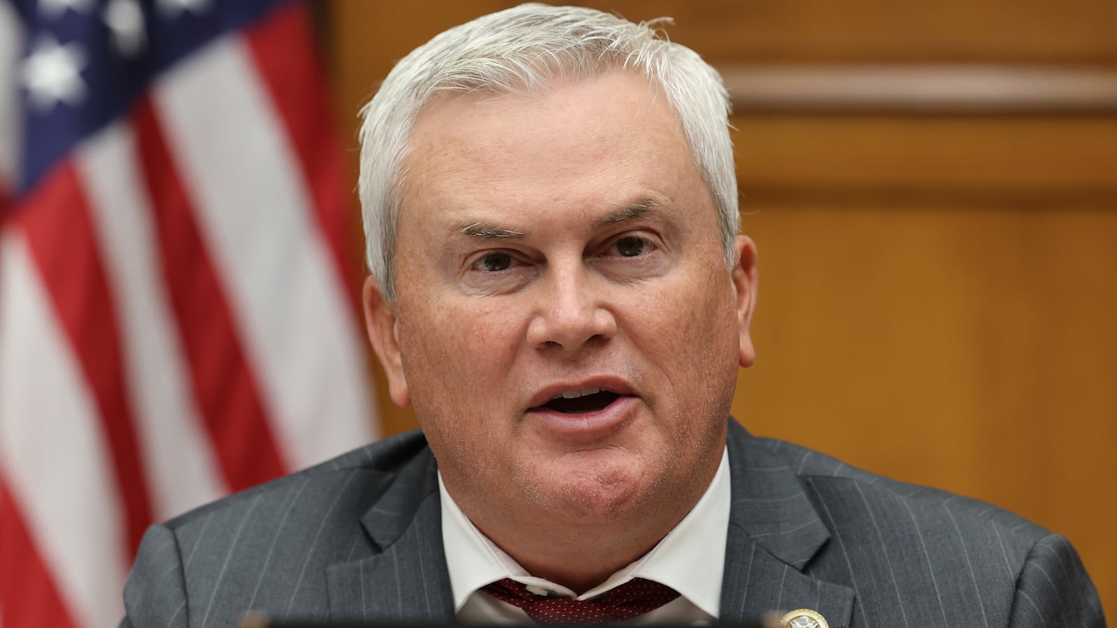 House Oversight and Accountability Committee Chairman James Comer (R-KY) questions experts from the U.S. National Institutes of Health, Centers for Disease Control and Prevention and the Food and Drug Administration during a hearing of the House Select Coronavirus Pandemic Subcommittee in the Rayburn House Office Building on Capitol Hill.