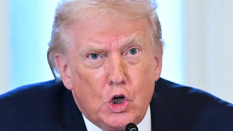 US President Donald Trump speaks during a meeting with US oil companies executives in the East Room of the White House in Washington, DC on January 9, 2026. President Trump is aiming to convince oil executives to support his plans in Venezuela, a country whose energy resources he says he expects to control for years to come. US forces seized Venezuelan president Nicolas Maduro in a sweeping military operation on January 3, with Trump making no secret that control of Venezuela's oil was at the heart of his actions. (Photo by SAUL LOEB / AFP via Getty Images)