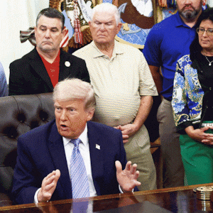 Megan McCain fat shames a man visiting the Oval Office.