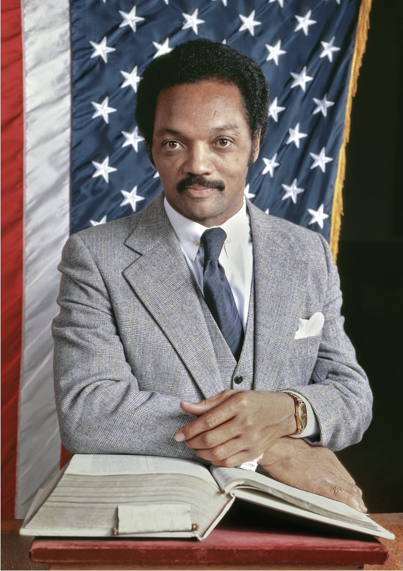 Presidential candidate Rev. Jesse Jackson poses for a portrait in 1984 in Tallahassee, Florida.