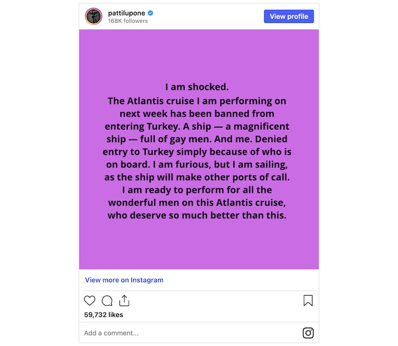 A screenshot of Instagram