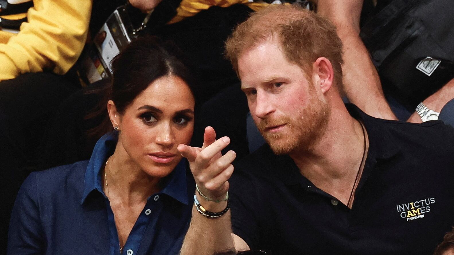 Britain's Prince Harry, Duke of Sussex and his wife Meghan, Duchess of Sussex