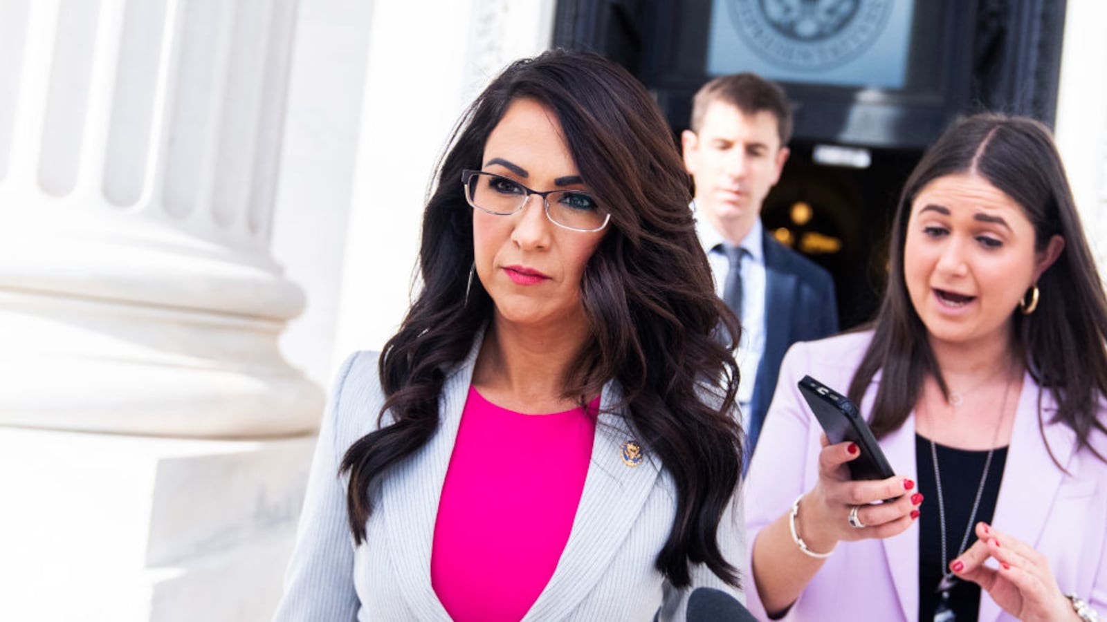 Lauren Boebert pestered Trump for selfies until his security detail had to tell her to stop, according to an eyewitness.