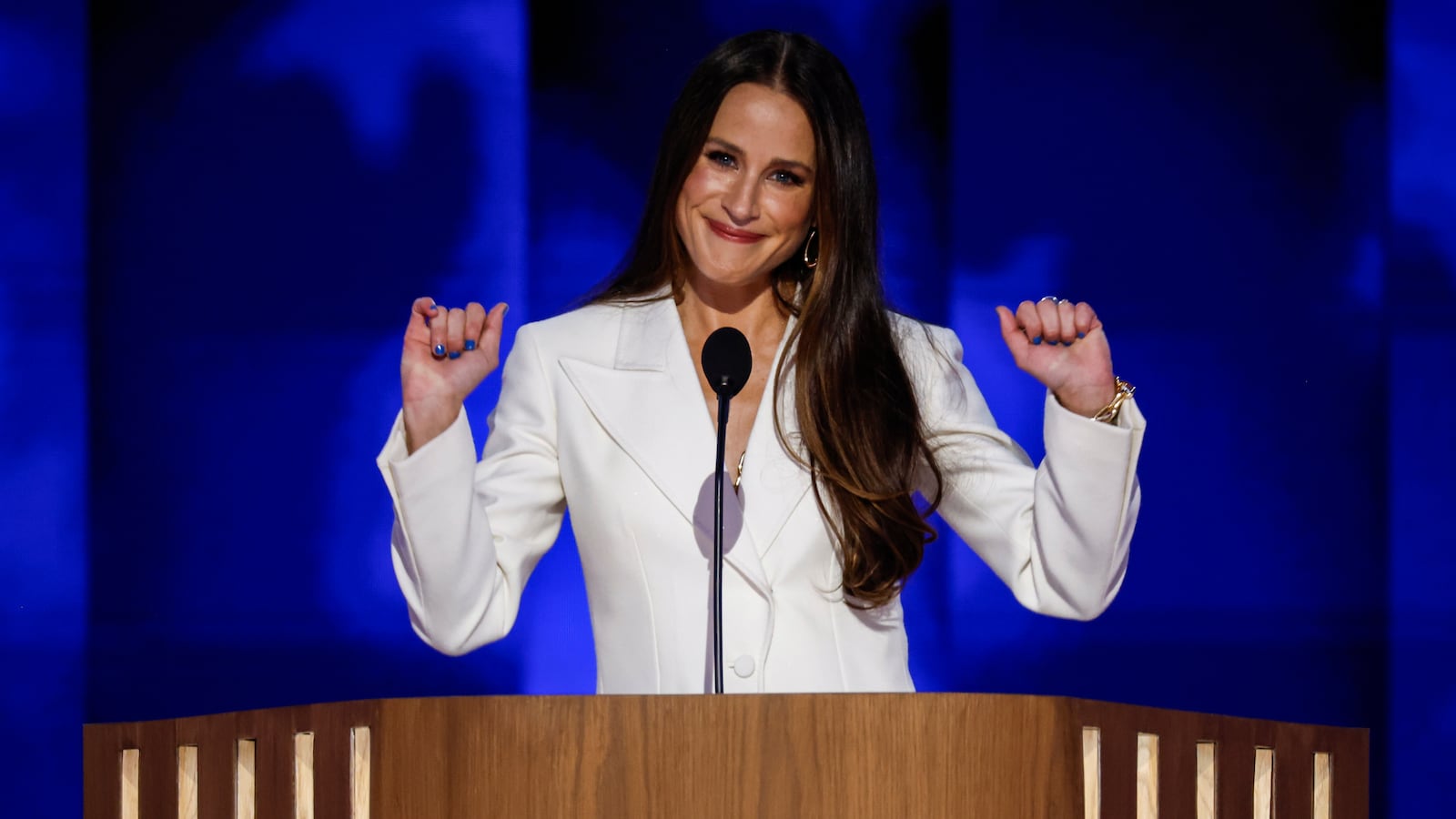 Ashley Biden speaks onstage during the first day of the Democratic National Convention at the United Center on August 19, 2024 in Chicago, Illinois.