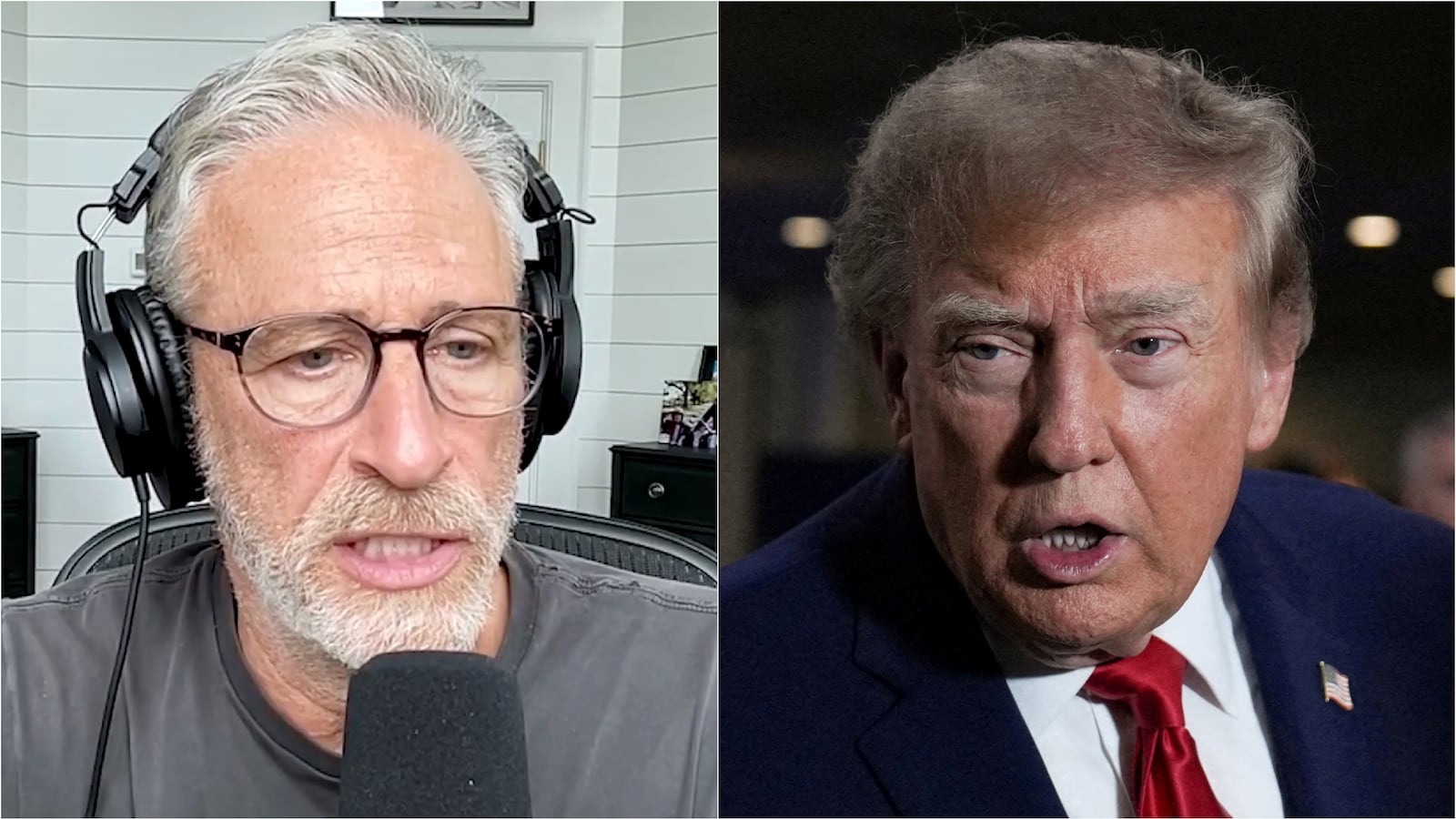 Jon Stewart compared Donald Trump’s America to “The Matrix” after Trump’s U.N. speech.