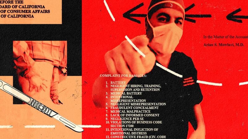 A photo illustration of Dr. Arian Mowlavi