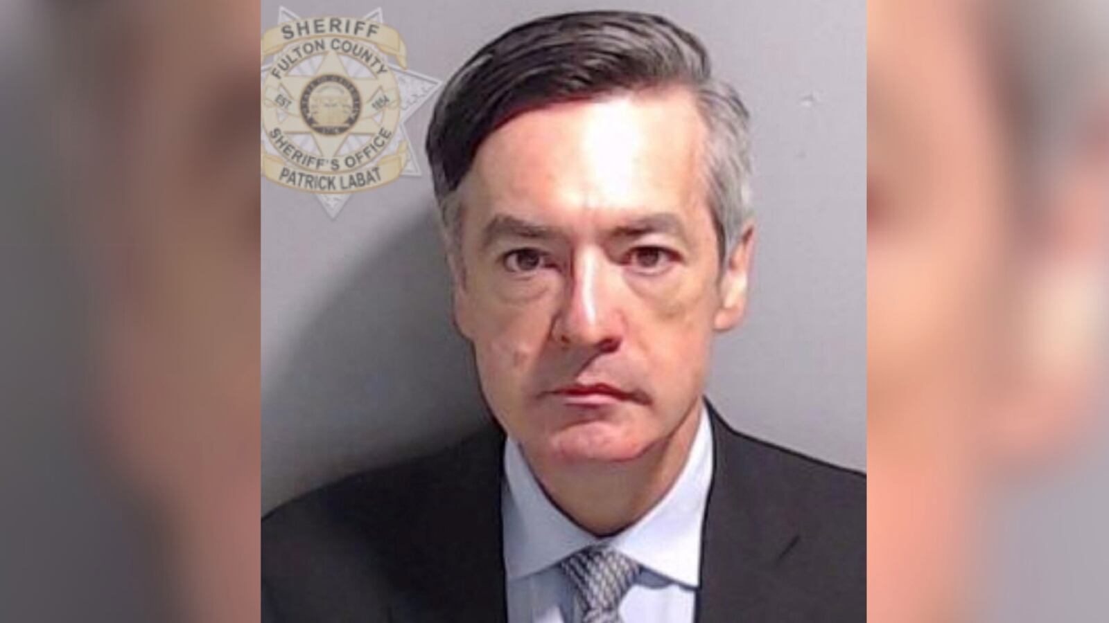 Trump Lawyer Ken Chesebro is seen here in his mugshot from Fulton County Jail.