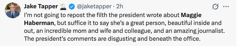 CNN's Jake Tapper slams back.