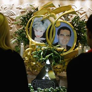 A memorial to Princess Diana and Dodi Fayed