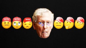 Mitch McConnell, MAGA hats