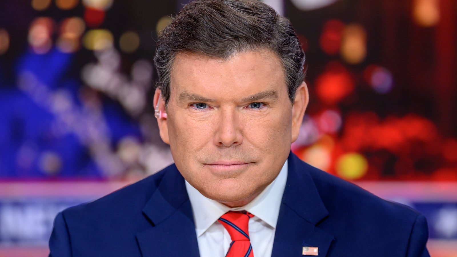 Bret Baier on set.