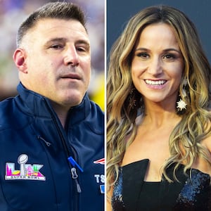 Mike Vrabel and Dianna Russini.