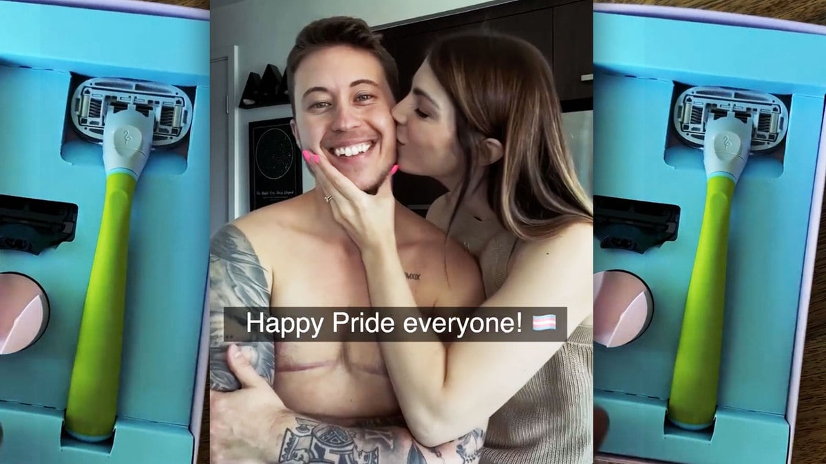 Luke Wesley Pearson partnered with Harry’s Razors for Pride 2022.