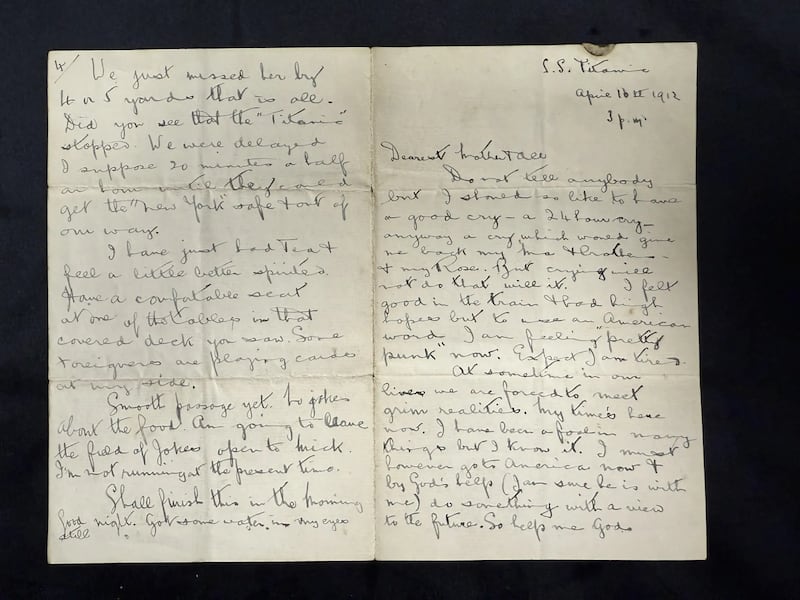 The diary of Titanic passenger Ernest Tomlin