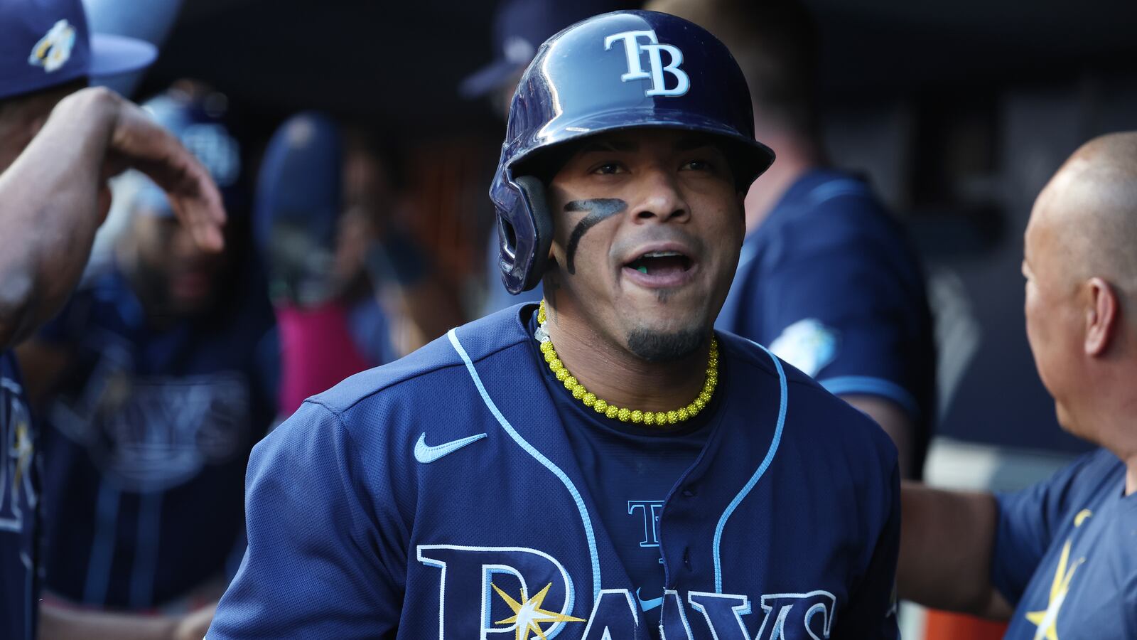 Wander Franco #5 of the Tampa Bay Rays.