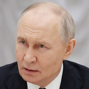 Russia's President Vladimir Putin attends a meeting