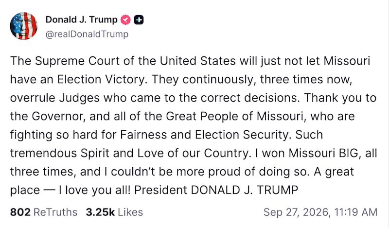 Donald Trump rages at the Supreme Court.