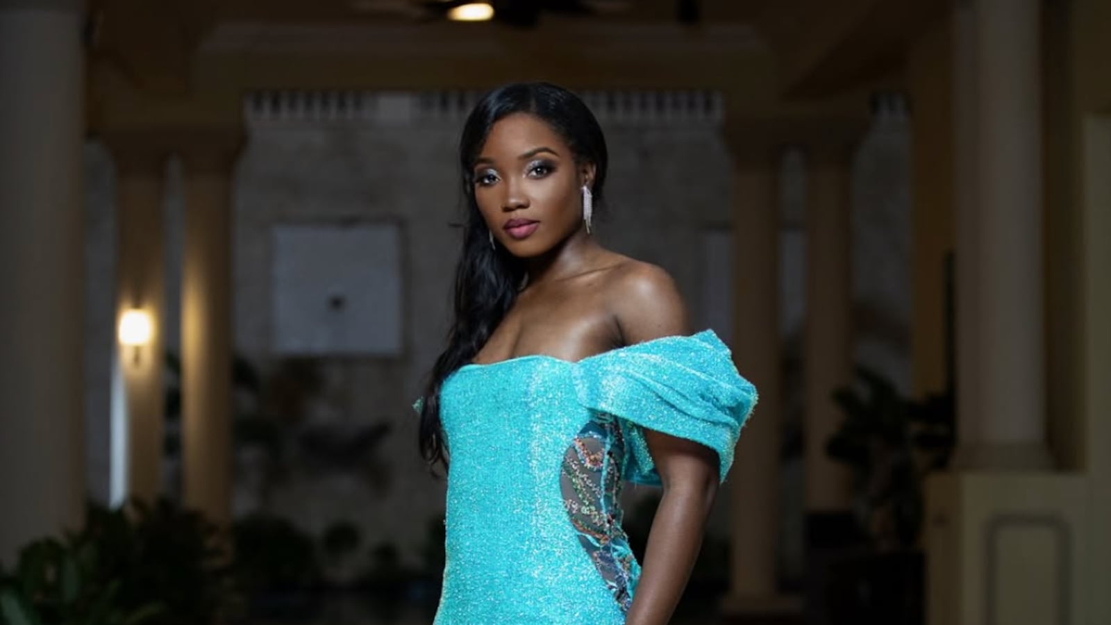 LaToya in a dress