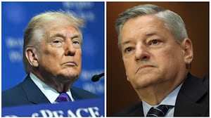 Donald Trump and Ted Sarandos.