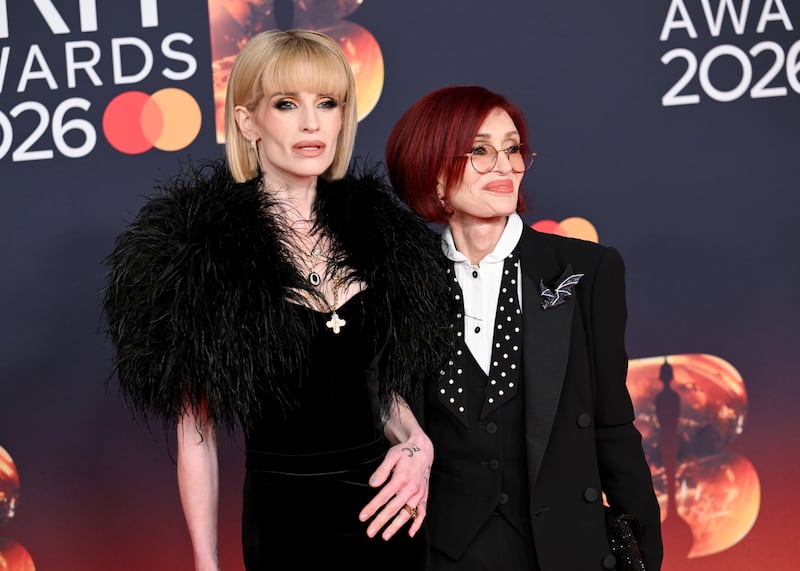 Kelly Osbourne and Sharon Osbourne at The 2026 BRIT Awards.