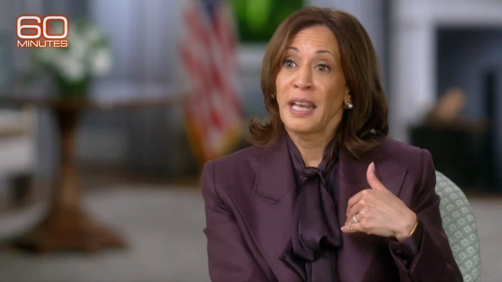 Kamala Harris responded to Donald Trump canceling his ‘60 Minutes’ interview by encouraging viewers to watch his rallies instead.