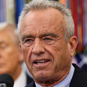 WASHINGTON, DC - SEPTEMBER 30: U.S. Secretary of Health and Human Services Robert F. Kennedy Jr. speaks after U.S. President Donald Trump announced a deal with Pfizer to lower Medicaid drug prices in the Oval Office of the White House on September 30, 2025 in Washington, DC. The Trump administration has reportedly reached an agreement with pharmaceutical company Pfizer to voluntarily sell its medications through Medicaid at lower prices.