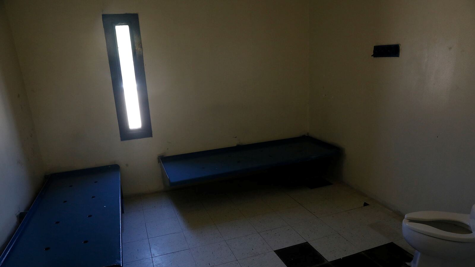 A jail cell at the Chatham County Detention Center is pictured in Savannah, Georgia, U.S.